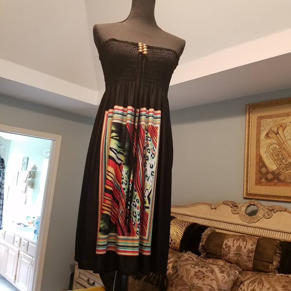 CRISTINALOVE Strapless halter large dress.
